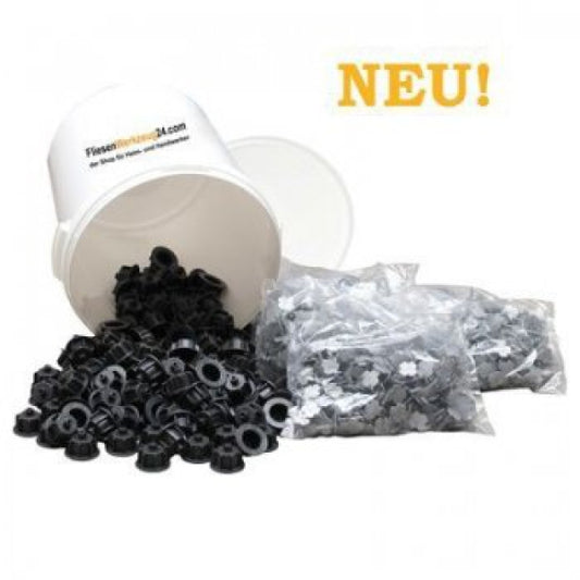 Nivelliersystem Maxi-Set schwarz 1 mm, Fliesenwerkzeug24