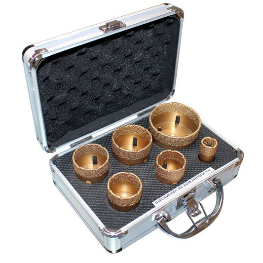 Diamant-Trockenbohrkronen Set Gold-Edition, 6-teilig, Fliesenwerkzeug24