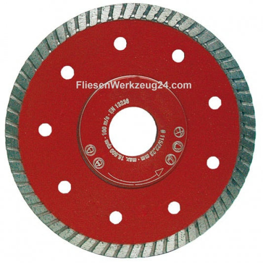 Fliesenwerkzeug24, Diamanttrennscheibe Turbo Cut Ø 115 mm für Naturstein